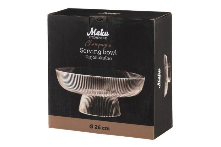Maku Tarjoilukulho Vekattu Samppanja 26cm tuotekuva 1