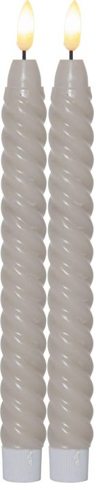 Flamme Swirl Led-Antiikkikynt. 2-Pack Beige Toimivat yhteensa neljalla AAA-paristolla. 6h timer Flamme Swirl Led-Antiikkikynt. 2-Pack Beige Toimivat yhteensa neljalla AAA-paristolla. 6h timer