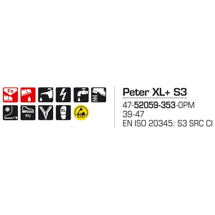 Sievi PETER XL+ S3 turvakengat