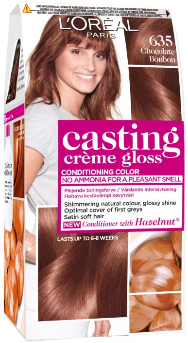 L'Oreal Casting Creme Gloss 635 tummanvaalea kulta mohanki kevytvari Casting Creme Gloss sopii taydellisesti sinulle, kun