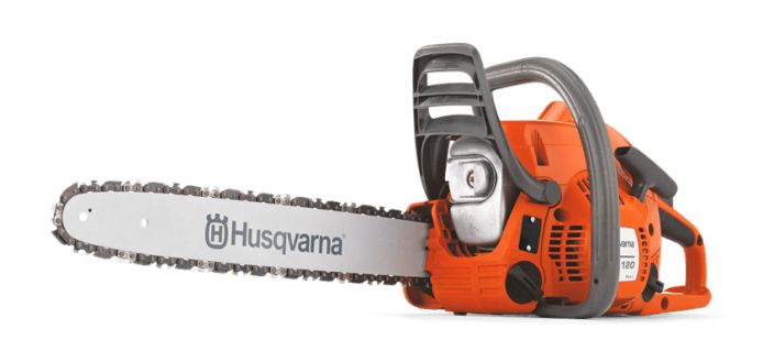 Husqvarna 120 II, 14&quot; .3/8&quot; Ketjunnopeus maks.teholla: 16.8 m/s Teho: 1.4 kW Moottorin tyyppi: Bensiini Paino (ilman