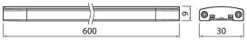 Airam Linear Työpistevalaisin  60cm 9 W 840