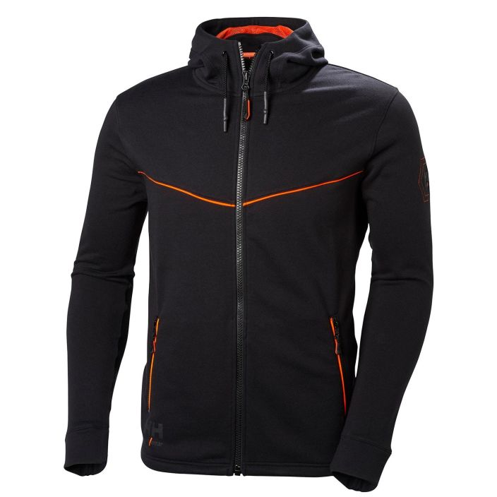 Helly Hansen Work Wear Chelsea Evolution Huppari Vetoketjulla musta Trendikas etta mukava paalla Chelsea Evo -huppari on