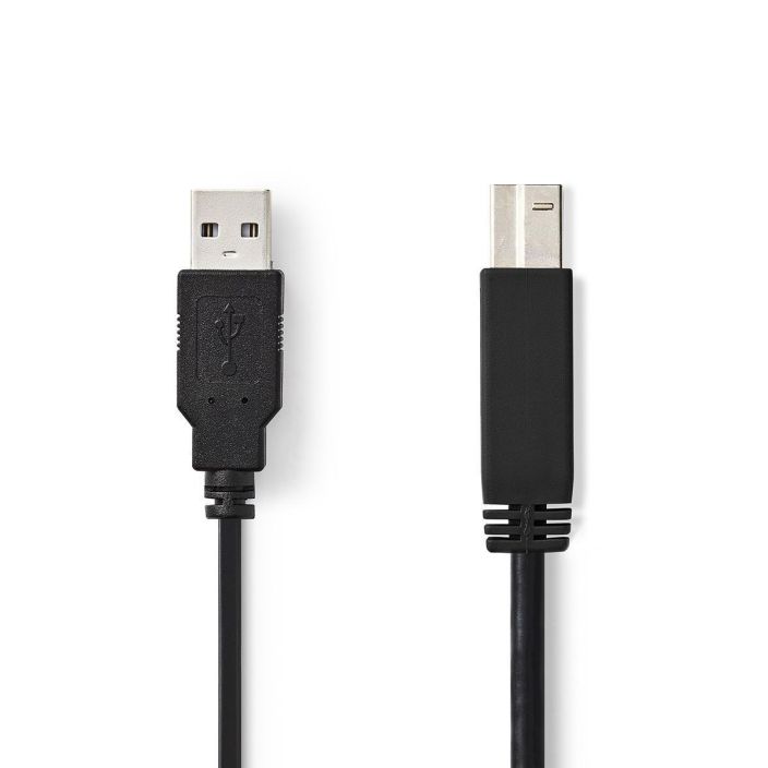 Nedis USB 2.0 -Kaapeli A, Uros - B, Uros 2M tuotekuva 2