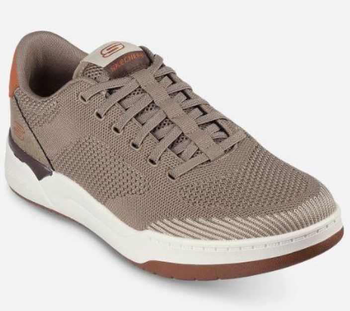 Skechers miesten Relaxed Fit: Corliss - Dorset Taupe Erinomainen mukavuus yhdistyy taydellisesti rentoon tyyliin Skechers