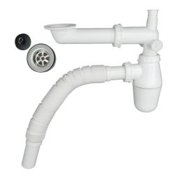 Vesilukko haitariputkella muovia valk 32 mm