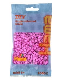 Hama-Helmet Midi 1000kpl pastelli vaaleanpunainen