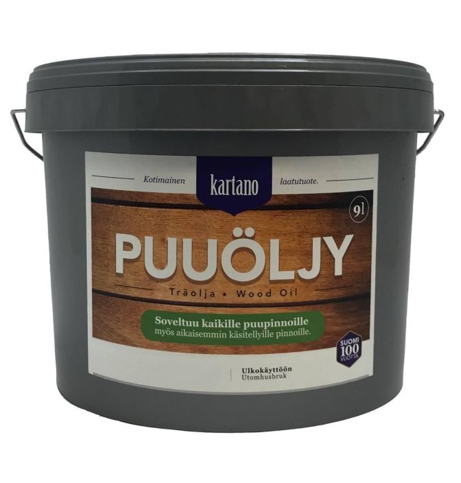 Kartano puuoljy  vesiohenteinen 9L