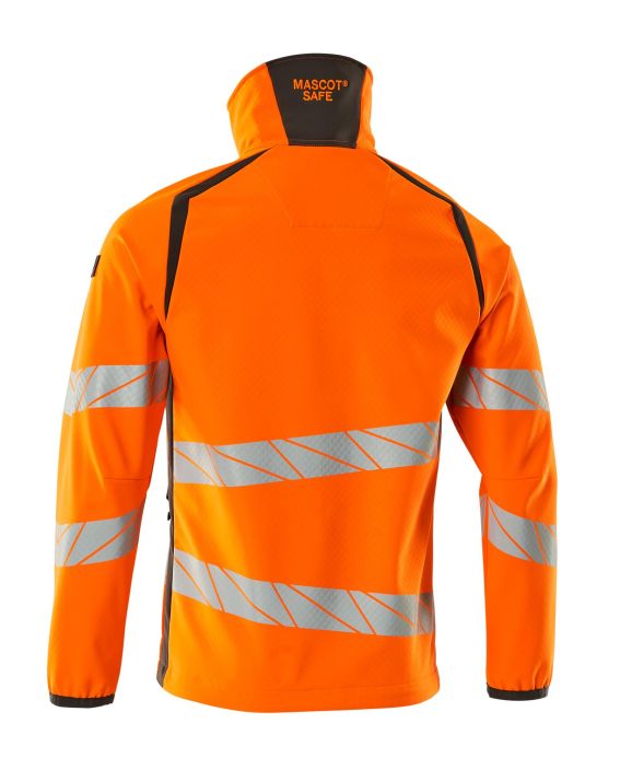 MASCOT miesten Softshell-takki ACCELERATE SAFE hi-vis oranssi/tumma antrasiitti Hengittava, tuulenpitava ja vettahylkiva.