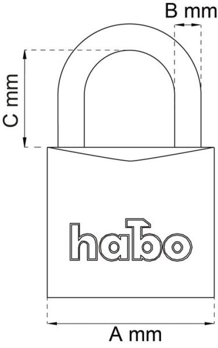 RIIPPULUKKO HABO 503-40 ALU IP tuotekuva 1