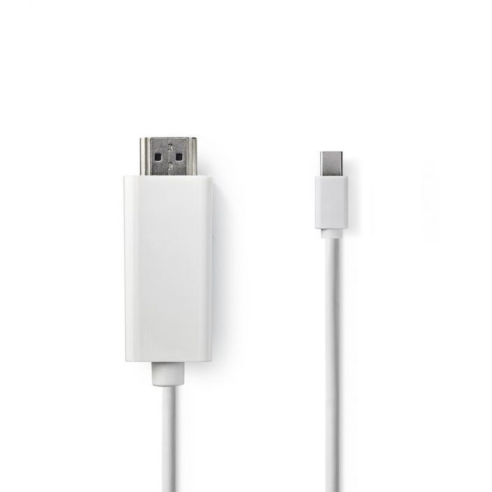 Nedis Mini-DisplayPort–HDMI-Kaapeli 2M Mini DP - HDMI uros johto MacBook, iMac Intel ja PowerBook 12&quot; DP malli.