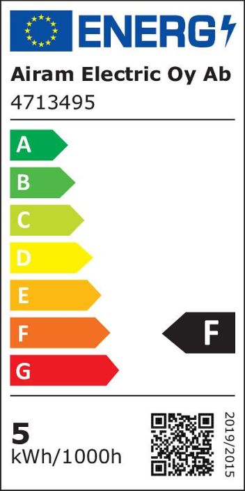 Airam Led-lamppu E27 470lm Dim G125 -Varilampotila: 2700K -Himmennettava DIM -Kanta: E27 -Teho: 4W, 470LM -Mitat: Ø 125/178