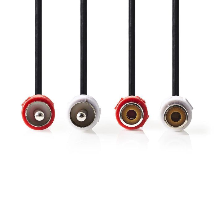 Nedis stereoaudiokaapeli 2x RCA Uros - 2x RCA Naaras 2M tuotekuva 2