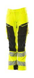 MASCOT Mascot Accelerate Safe  naisten Housut polvitaskuilla hi-vis keltainen/musta