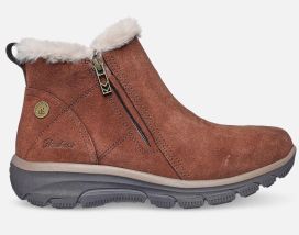 Skechers Skechers naisten Relaxed Fit: Easy Going - High Zip 2 - Waterproof - Ruskea