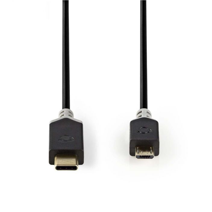Nedis USB-C- Micro-USB 1M Yhdista mobiililaitteet PC- tai MacBook-tietokoneeseen USB C 2.0 -kaapelilla, ja saat taydellisen