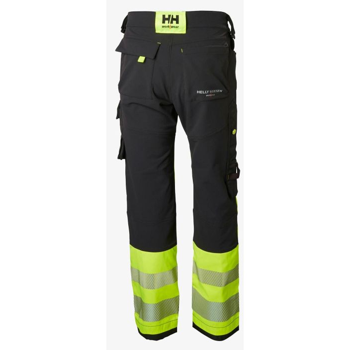 Helly Hansen Work Wear Icu Huomio Riipputaskuhousut 1 Lk. keltainen/harmaa tuotekuva 3