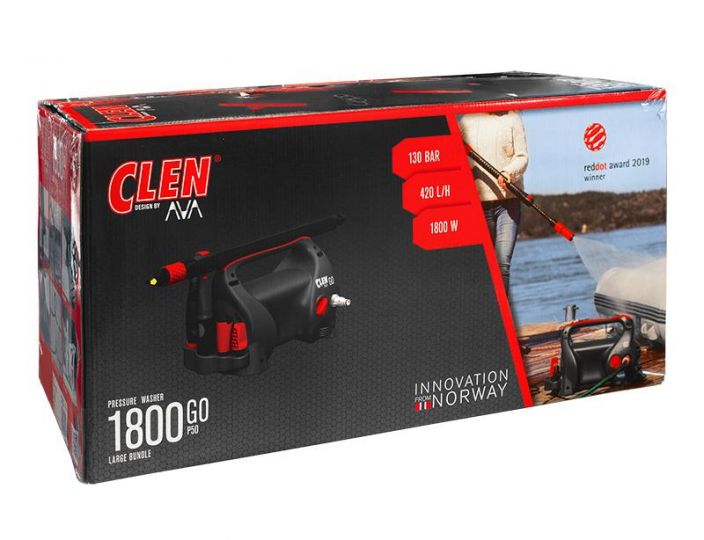 CLEN GO 1800 Painepesuri Ultrakompakti ja kevyt painepesuri! Kompaktin kokonsa ansiosta laite on kevyt siirtaa. Painepesurin