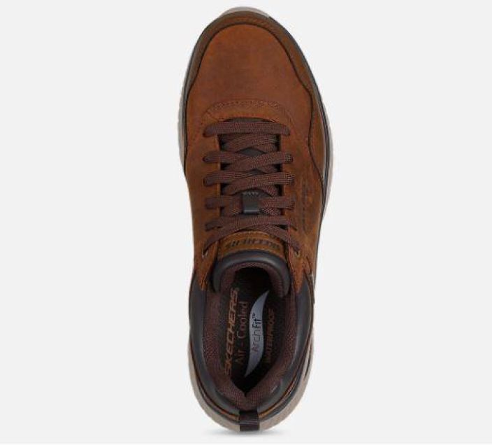 Skechers miesten Relaxed Fit: Arch Crosser - Ronaldo - Waterproof - Ruskea tuotekuva 3