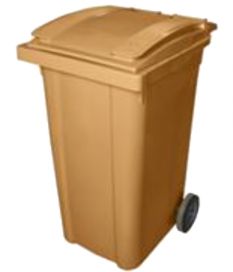 Lassila & Tikanoja L&T Jäkki jäteastia 240L Ruskea