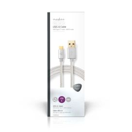 Nedis Nedis USB-A Uros | USB Type-C™ uros | 2.00 m Nailon / Punottu