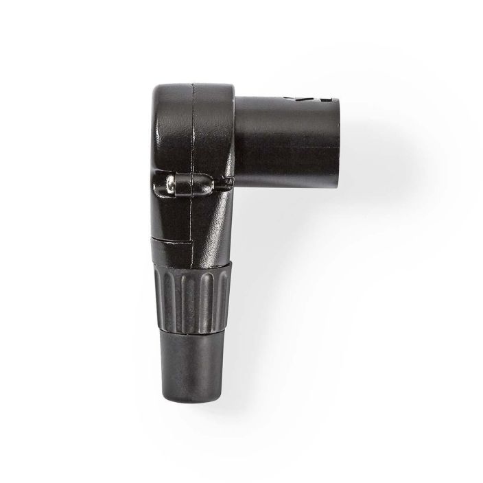 Nedis XLR-Liitin Uros, Kulma  Musta tuotekuva 2