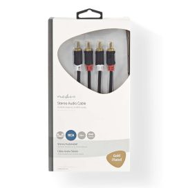 Nedis stereoäänikaapeli 2x RCA Uros - 2x RCA Uros 10M