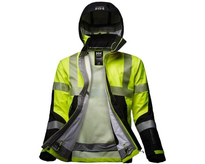 Helly Hansen Workwear kuoritakki icu fl.kelt/t.harmaa lk3 en20472 ICU-kuoritakkimme antaa erinomaisen suojan vaihtelevissa