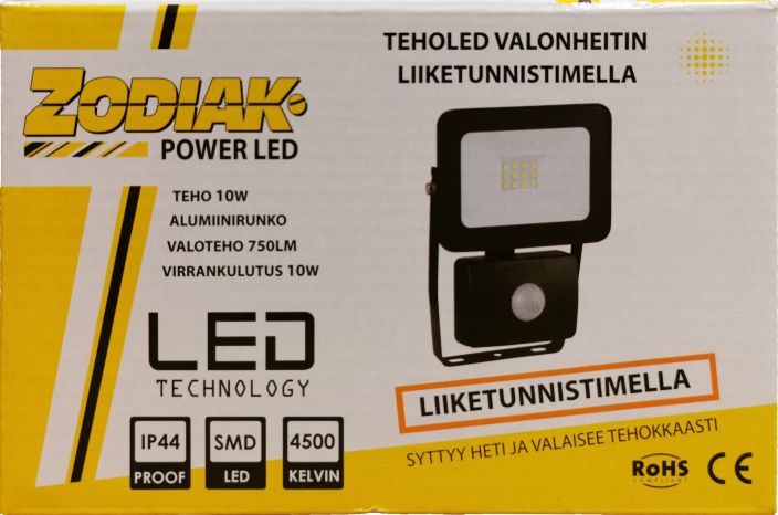 Zodiak 10W Led-valonheitin tunnistimella 10W tuotekuva 1