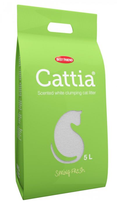 Best Friend Cattia Spring Fresh kissanhiekka 5L -Best Friend Cattia on valmistettu 100 % luonnon montmorilloniitista.