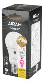 Airam Airam Hämäräkytkin-LED E27 2700K 1060lm