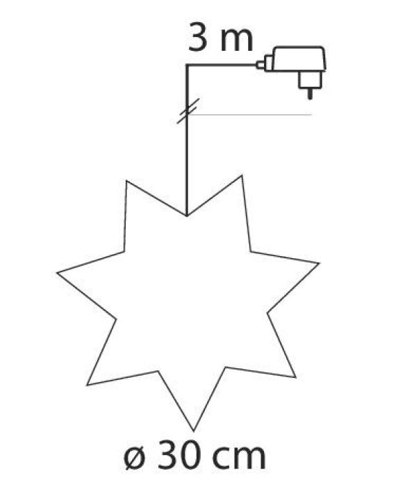 Airam Leena led-joulutähti 30cm messinki tuotekuva 2 Airam Leena led-joulutähti 30cm messinki tuotekuva 2