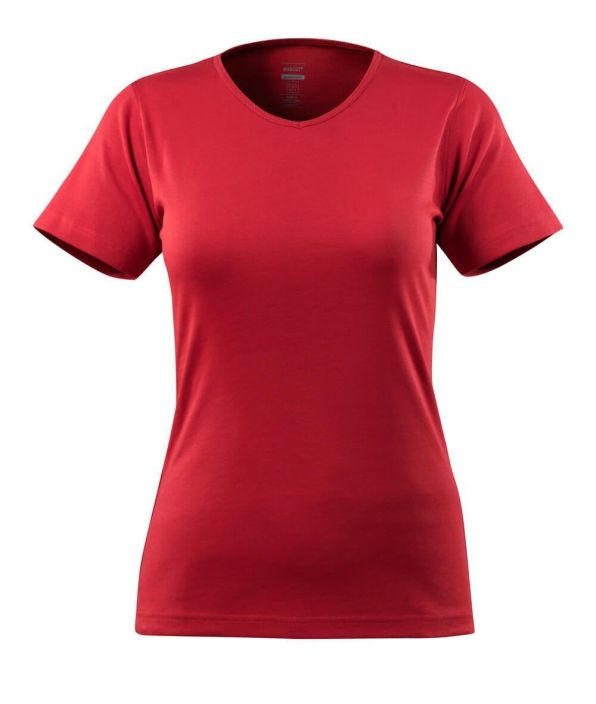 MASCOT naisten T-Paita CROSSOVER punainen 100-% puuvilla imee kosteutta ja tuntuu mukavalta ihoa vasten. Suunniteltu ja