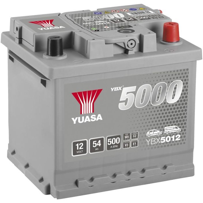 AKKU YUASA 54AH -+ 207X175X190 YBX5012