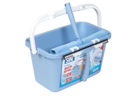 Sinisanko + teline ikkunanpesuvälineille