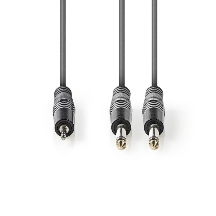 Nedis Stereoäänikaapeli | 2x 6.35 mm uros | 3.5 mm uros | 3.00 m tuotekuva 2