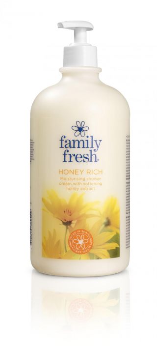Family Fresh Honey Rich suihkusaippua 1L Luonnolliset, tutkitut raaka-aineet kosteuttavat ihoa ja sopivat useimmille