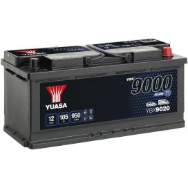 YUASA AKKU YUASA 105AH AGM -+ 393X175X190