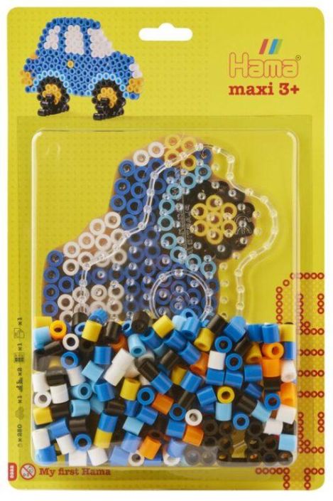 Hama Maxi blister Auto Pakkaus sisaltaa noin 250 helmea, kirkkaan autoalustan, 2 helmitukea, ohjeet ja silityspaperia. Hama Maxi blister Auto Pakkaus sisaltaa noin 250 helmea, kirkkaan autoalustan, 2 helmitukea, ohjeet ja silityspaperia.