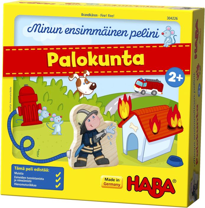Minun ensimmainen pelini - Palokunta Sireenit ulvovat, Haban kaupungissa on tulipalo! Tulen sammuttamiseksi palomiehet Max