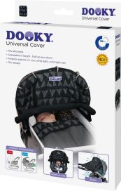 Dooky Universal Cover vaunuverho Black tribal