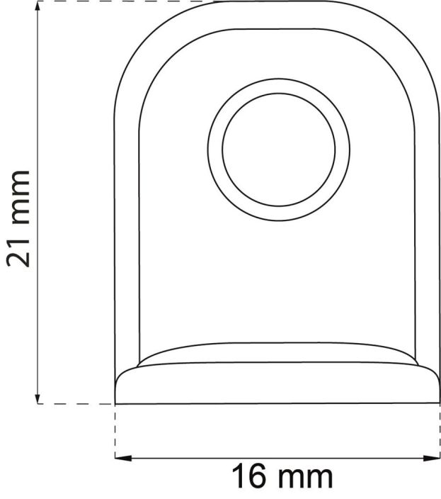 Kalustekulma 211 21x16mm teras