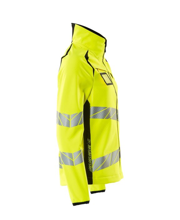 MASCOT naisten Softshell-takki ACCELERATE SAFE hi-vis keltainen/musta Suunniteltu ja muotoon ommeltu erityisesti naisille.