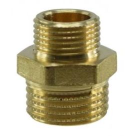 Supistuskaksoisnippa 1/2"-3/8" messinki