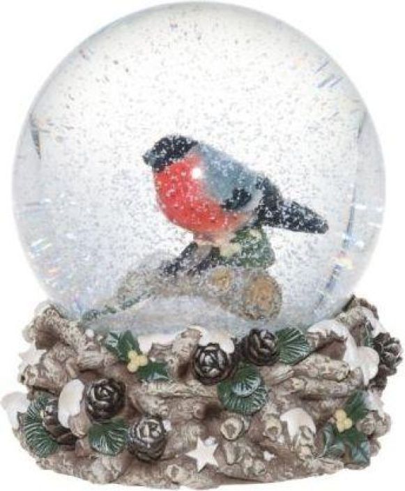 Winteria Lumisadepallo Punatulkku Iso