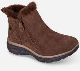 Skechers Skechers naisten Relaxed Fit: Easy Going - High Zip 2 - Waterproof - Ruskea