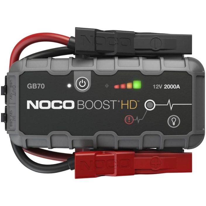 VARAVIRTALAHDE /APUKAYNNISTIN HD 12V 2000A - Noco Boost®HD GB70 - litiumioniakku - kaynnistysvirta 2000 A - max. 8,0 l