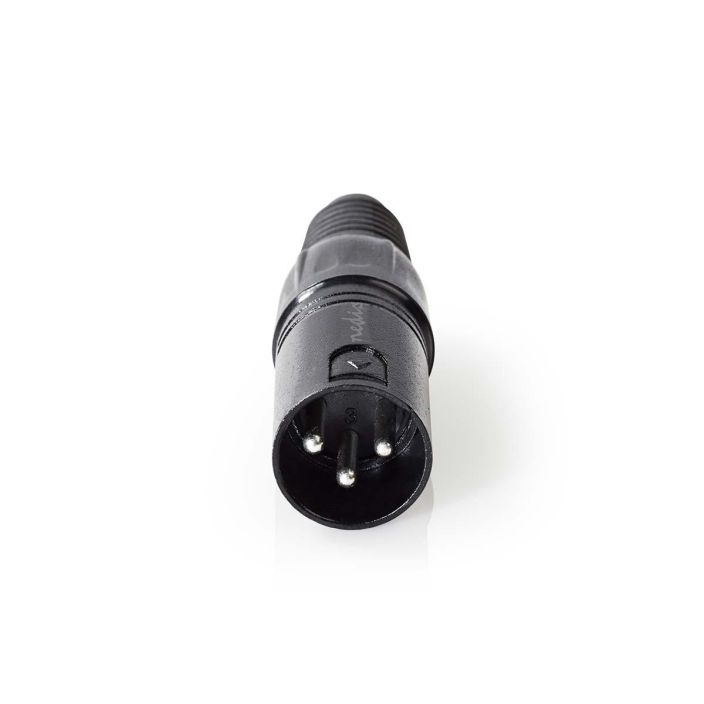 Nedis XLR-Liitin Uros  Musta tuotekuva 1