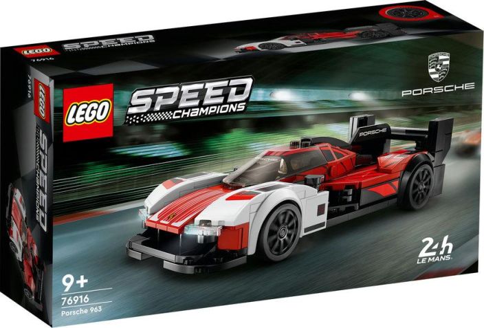 Lego Speed Champions Porsche 963 • Kilpa-autolelu – LEGO® Speed Champions Porsche 963 (76916) kerailymalli sopii yli