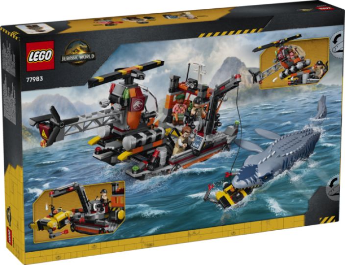 LEGO Mosasaurus-dinosaurus hyökkää veneen kimppuun tuotekuva 1